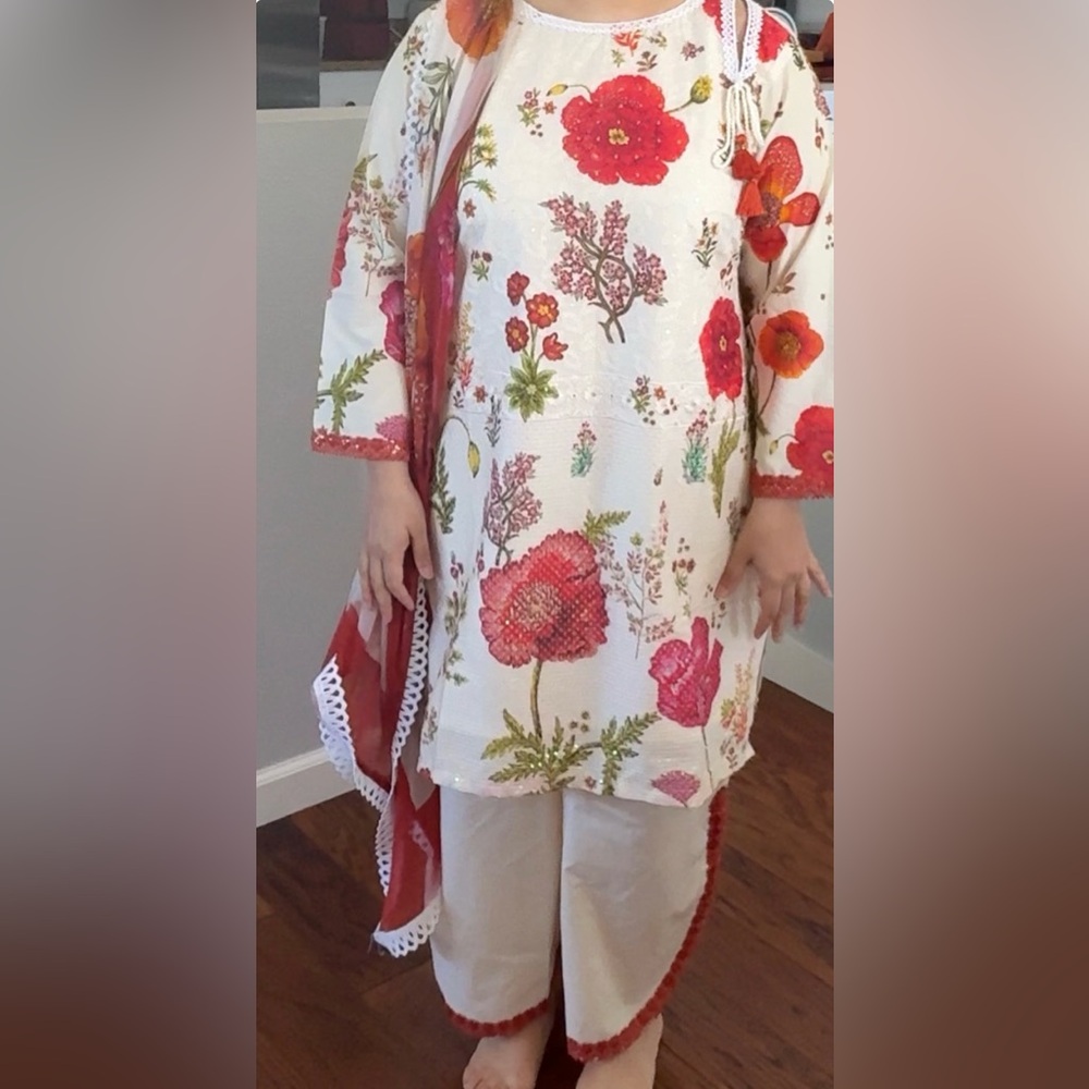 Punjabi suit floral